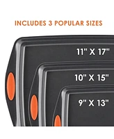 Rachael Ray Yum-o! Oven Lovin' 3-Piece Nonstick Cookie Pan Set