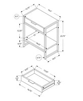 Monarch Specialties Accent Table - 24" H