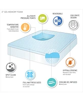 Madison Park 3" Gel-Infused Memory Foam Mattress Topper