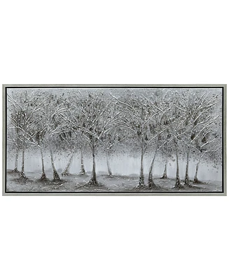 Empire Art Direct Solitary Field Textured Metallic Hand Painted Wall Art by Martin Edwards, 24" x 48" x 1.5"