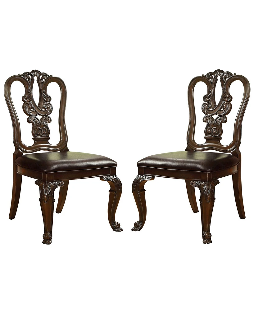 Ramsaran Carved Dining Chair (Set Of 2)