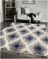 Closeout! Orian Cotton Tail Ikat Diamond Multi 5'3" x 7'6" Area Rug