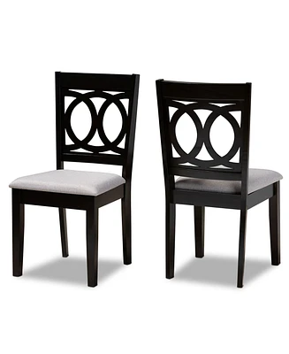 Furniture Lenoir Transitional 2 Piece Dining Chair Set with Seat