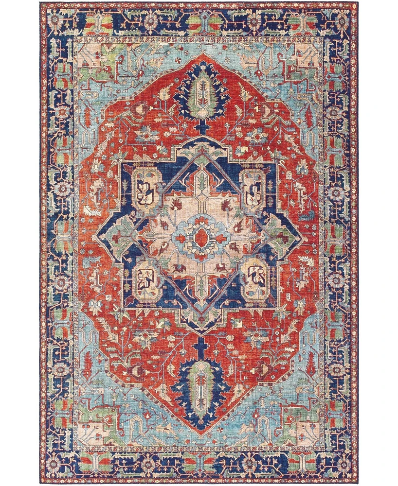 Livabliss Iris Irs- Red 3'6" x 5'6" Area Rug