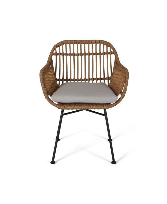 Noble House Orlando Outdoor Chairs with Cushions, Set of 2