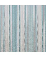 Levtex Cape Coral Stripe Reversible 3-Pc. Quilt Set
