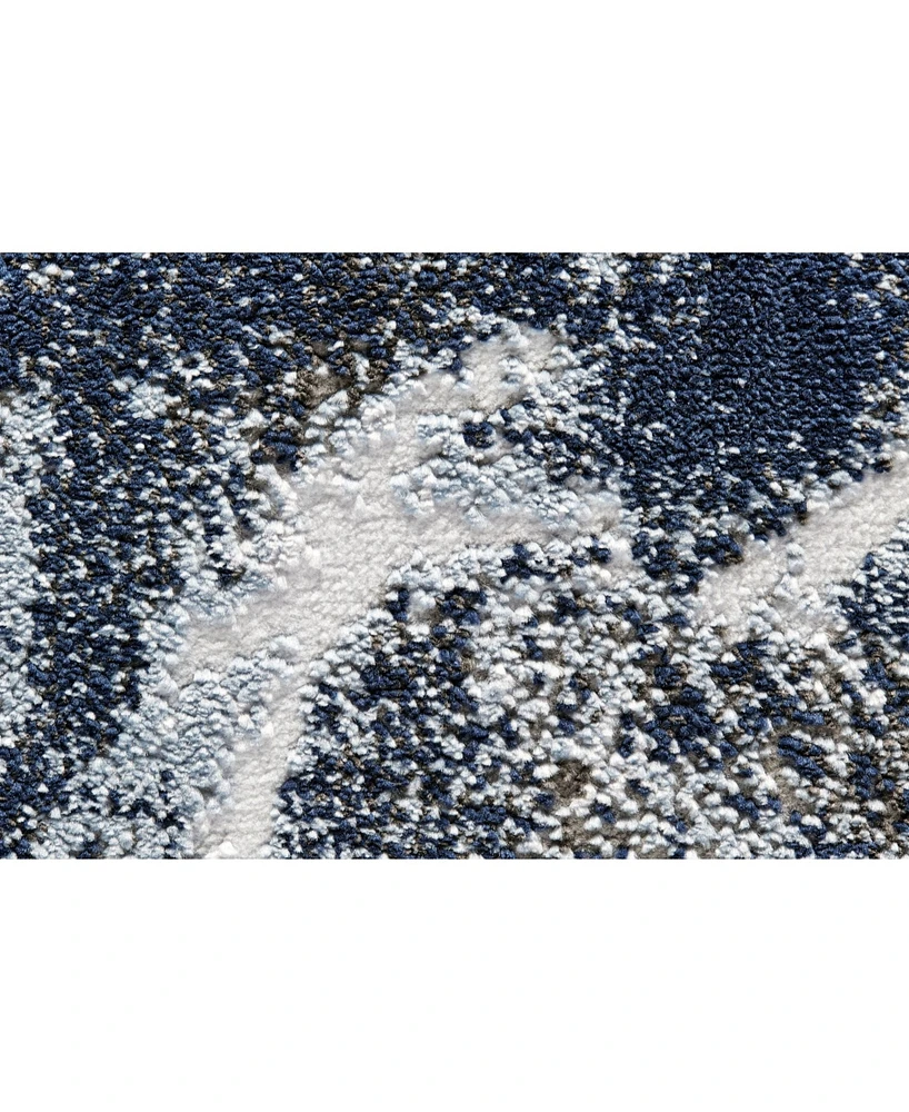 Feizy Gaspar R3833 White 5'2" x 7'2" Area Rug