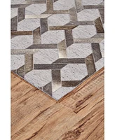 Feizy Fannin R0752 Slate 5' x 8' Area Rug