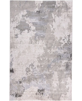 Feizy Prasad R3970 Gray 1'8" x 2'10" Area Rug