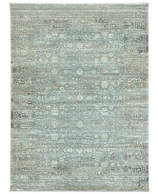 Closeout! Km Home Silvano Sil-01 Green 5'3" x 7'3" Area Rug
