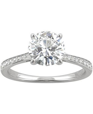 Charles & Colvard Moissanite Engagement Ring (1-5/8 ct. t.w. Dew) 14k White Gold