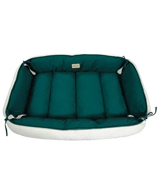 Armarkat Pet Bed & Mat, Luxury soft Dog Cushion, Laurel Green/Ivory, Large