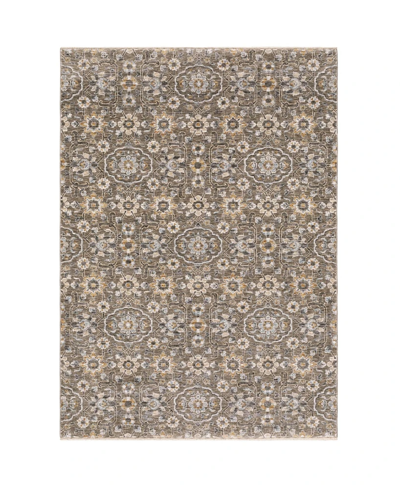 Oriental Weavers Maharaja 532D Gray and Tan 9'10" x 12'10" Area Rug