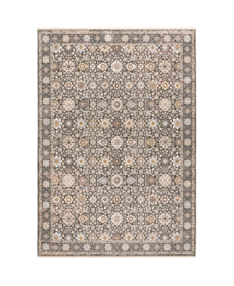 Oriental Weavers Maharaja 71W Gray and Ivory 2' x 3' Area Rug