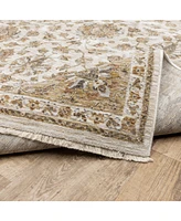 Oriental Weavers Maharaja 5091Z Ivory and Gold 2'3" x 7'6" Runner Rug