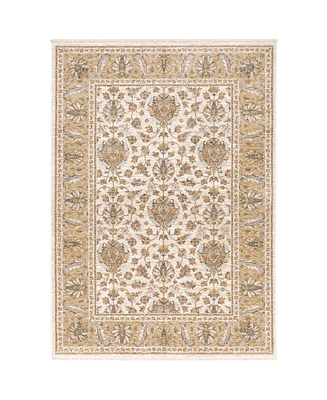 Oriental Weavers Maharaja 5091Z Ivory and Gold 2'3" x 7'6" Runner Rug