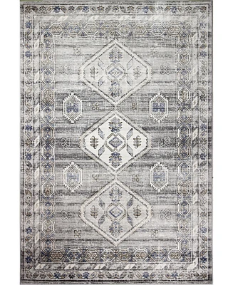 Closeout! Bashian Mesa Mes-02 Silver 3'6" x 5'6" Area Rug