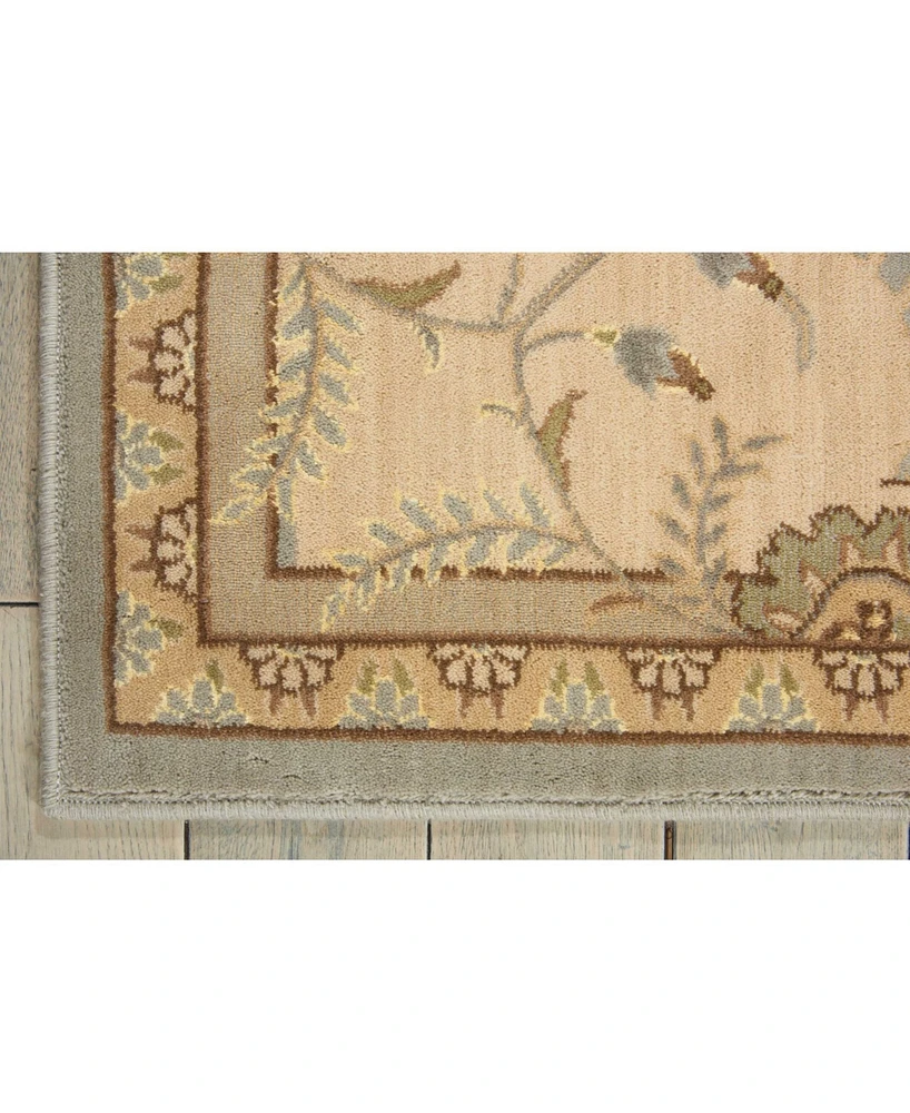 Nourison Home Persian Empire PE22 Aqua 3'6" x 5'6" Area Rug