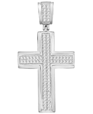 Men's Diamond (1/3 ct. t.w.) Cross Pendant 10K White or Yellow Gold