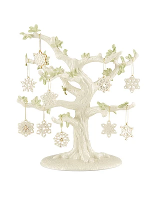 Lenox Snowflake 10 Piece Ornament & Tree Set