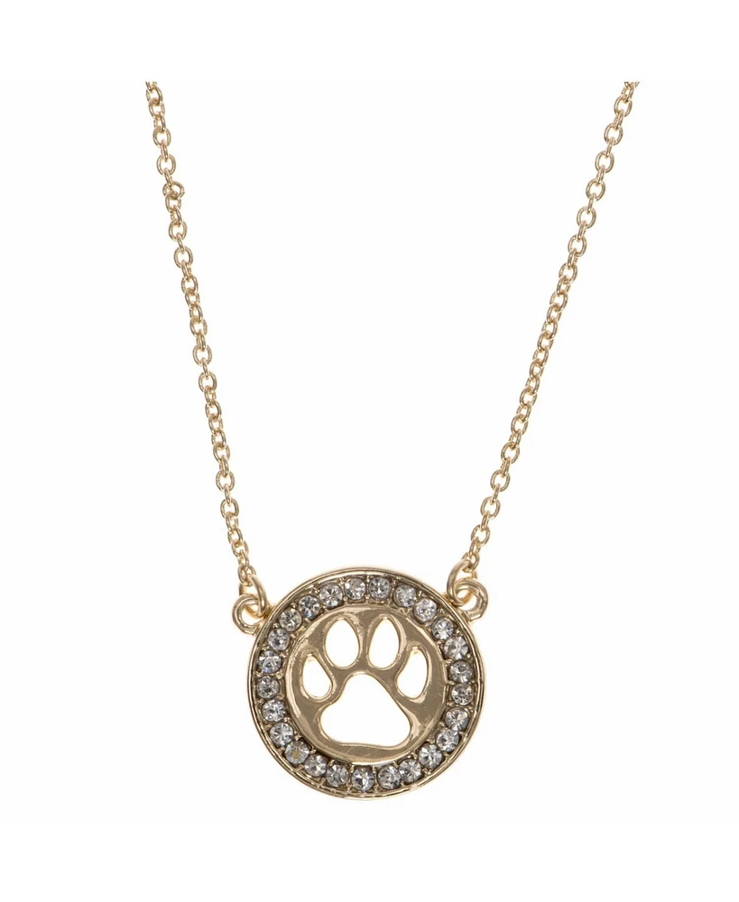 Pet Friends Jewelry Pave Paw Pendant