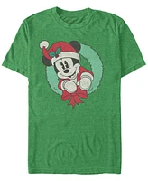 Fifth Sun Men's Mickey Wreath Short Sleeve T-Shirt