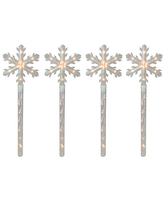 Northlight Snowflakes Christmas Pathway Marker with Lawn Stakes