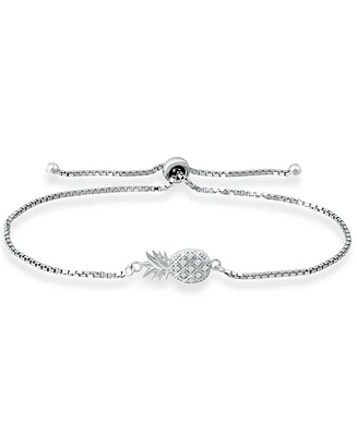 Giani Bernini Cubic Zirconia Pineapple Bolo Bracelet in Sterling Silver, Created for Macy's
