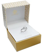 Giani Bernini 2-Pc. Set Cubic Zirconia Ring & Matching Band in Sterling Silver, Created for Macy's