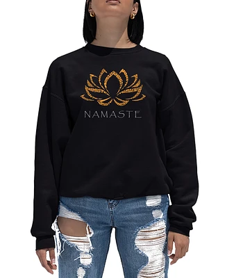 Women's Word Art Crewneck Namaste Sweatshirt