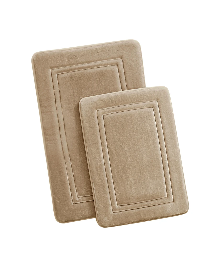 Truly Calm Antimicrobial Memory Foam 2-Pc. Bath Rug Set