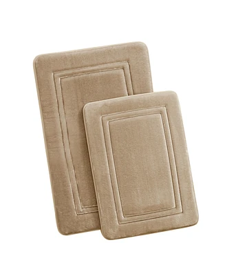 Truly Calm Antimicrobial Memory Foam 2-Pc. Bath Rug Set