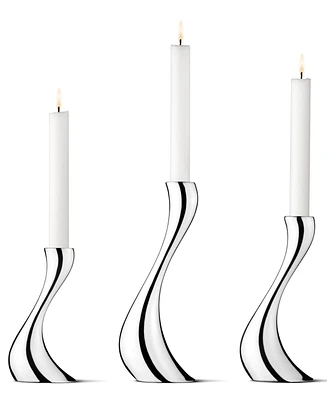 Georg Jensen Cobra Candleholder Set, 3 Piece