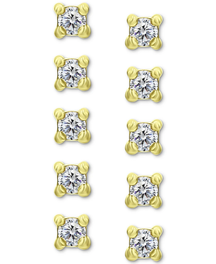 Giani Bernini 5-Pc. Set Cubic Zirconia Stud Earrings, Created for Macy's
