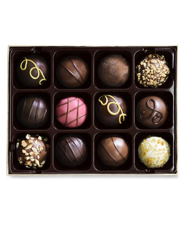 Godiva Signature Truffles Assorted Chocolate Gift Box, 12 Pieces