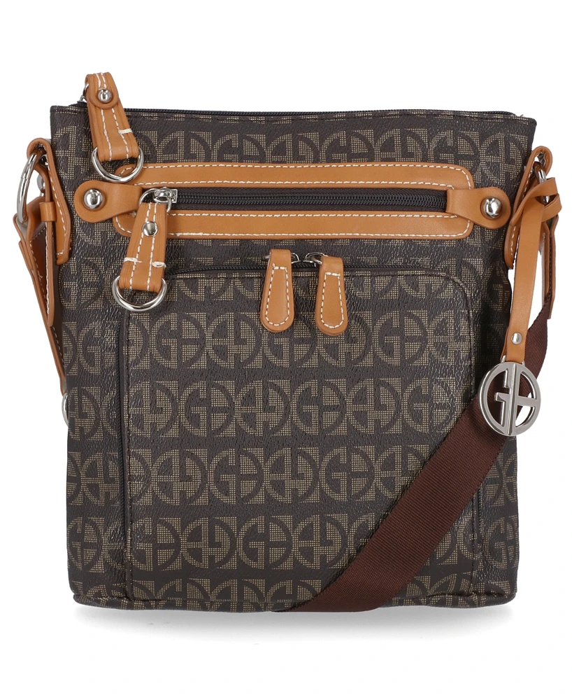 Giani Bernini Block Signature Crossbody, Exclusively at Macy's
