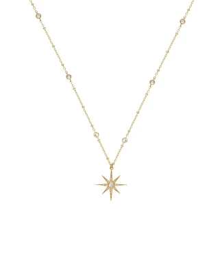 Ettika Crystal Chain Star Necklace
