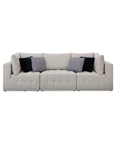 Closeout! Modern 3-Pc. Fabric Modular Sofa