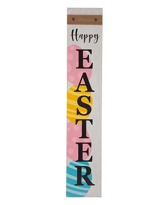 Glitzhome 42"H Wooden "Happy Easter" Porch Sign