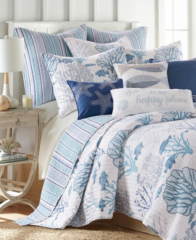 Levtex Lacey Sea 3-Pc. Quilt Set, Full/Queen