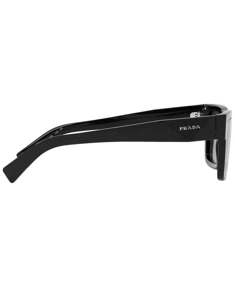 Prada Symbole Rectangular Men's Sunglasses, Pr 19WS