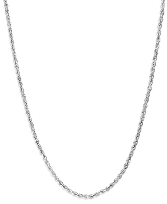 Lightweight Rope Chain 24" Necklace (1-3/4mm) in 14k Yellow Gold