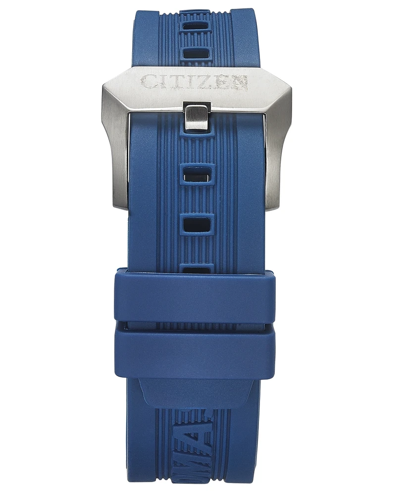 Citizen Eco-Drive Men's Promaster Aqualand Blue Silicone Strap Watch 46mm