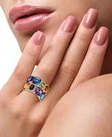 Effy Multi-Gemstone (12-1/8 ct. t.w.) & Diamond (1/6 ct. t.w.) Statement Ring in 14k Gold