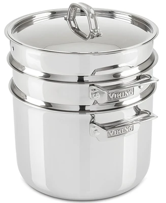 Viking 8-Qt. 3-Ply Multi Cooker with Pasta Pot Steamer Insert
