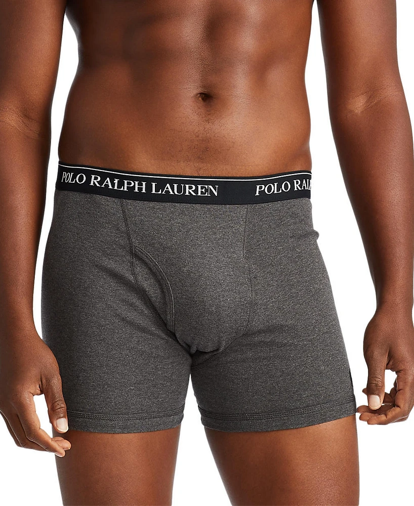 Polo Ralph Lauren Men's 3-Pack Big & Tall Cotton Boxer Briefs