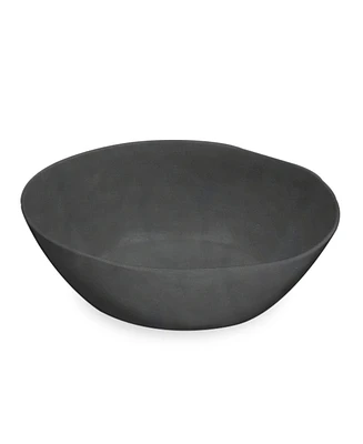 Abode Homewares Planta Matte Black Melamine Serve Bowl 142 oz.