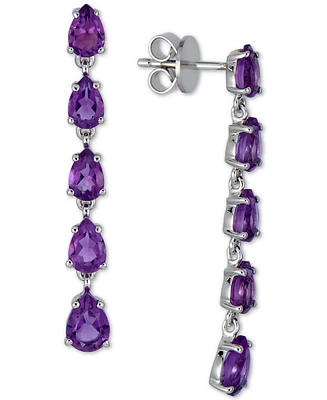 Blue Topaz Drop Earrings (5-1/3 ct. t.w.) in Sterling Silver (Also in Amethyst, Citrine & Multi-Gemstone)