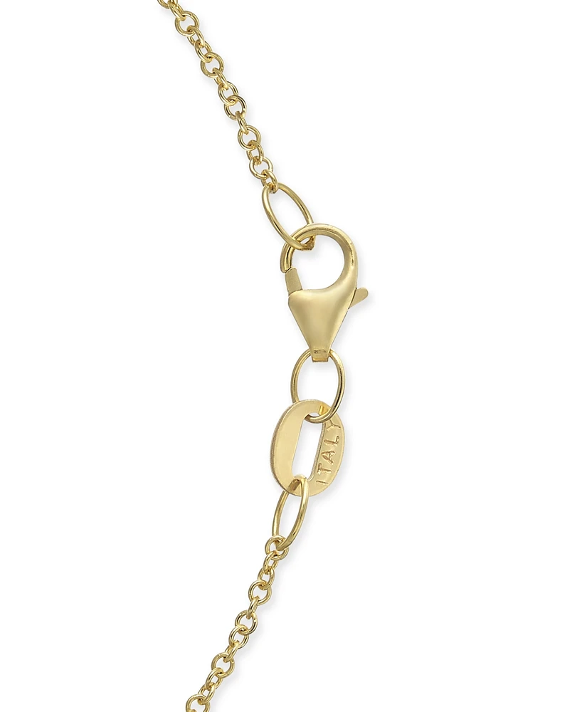 D'Oro by Effy Diamond Textured Circle Pendant (3/4 ct. t.w.) in 14k Gold