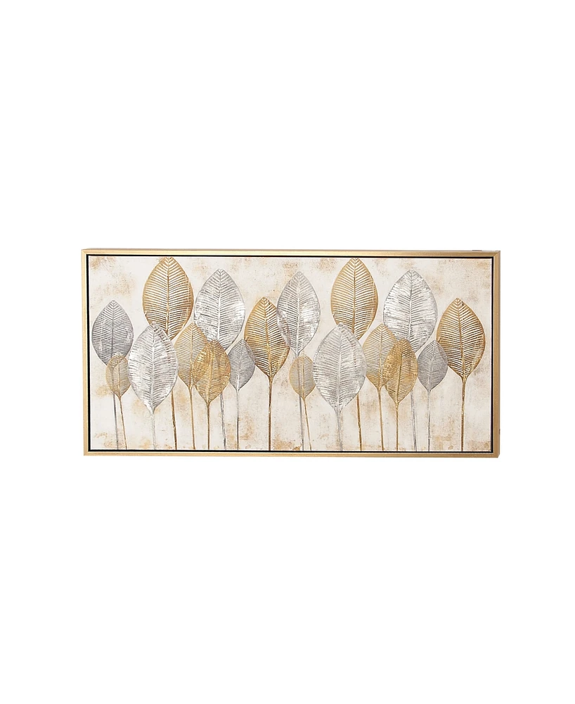 CosmoLiving by Cosmopolitan Brown Contemporary Canvas Wall Art, 27 x 55